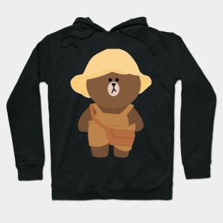 Line Bear Hoodie